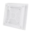Kép 2/4 - Dekoratív PVC szellőzőrács rovarvédő hálóval és sík előlappal 160 x 160 mm, fehér