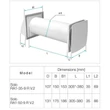 Kép 2/3 - VENTS SOLO RA-1-50-9 R V.2 EGYHELYISÉGES EGYCSÖVES HŐVISSZANYERŐS LÉGKEZELŐ BERENDEZÉS