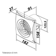 Kép 3/4 - Vents 125 QUIET TH fürdőszobai ventilátor, időzítővel és páraérzékelővel