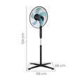Kép 8/10 - ARDES 5ST40PNR Álló ventilátor távirányítóval-ventilatorom.hu