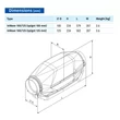 Kép 2/2 - Hő és hang szigetelet csendes csőventilátor BLAUBERG INWAVE 100/125 mm
