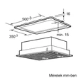 Kép 3/6 - Serie 4 Kürtős konyhai páraelszívó 53 cm Ezüst, fémes