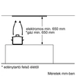 Kép 6/6 - Serie 4 Kürtős konyhai páraelszívó 53 cm Ezüst, fémes