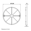 Kép 2/2 - Műanyag fóliás visszacsapó szelep ventilátorokhoz Ø 125 mm