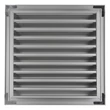 Kép 3/5 - Alumínium szellőzőrács fix zsaluval GRW 500x500 mm