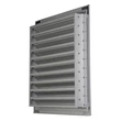 Kép 6/6 - Alumínium szellőzőrács fix zsaluval GRW 355x355 mm