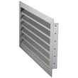 Kép 4/5 - Alumínium szellőzőrács fix zsaluval GRW 500x300 mm