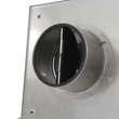 Kép 6/7 - Kappa 125 BLACK rozsdamentes acél szellőzőrács fedéllel és bűzzáró visszacsapó szeleppel, Ø 125 mm