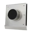 Kép 2/7 - Kappa 150 INOX rozsdamentes acél szellőzőrács fedéllel és bűzzáró visszacsapó szeleppel, Ø 150 mm