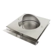 Kép 3/7 - Kappa 150 INOX rozsdamentes acél szellőzőrács fedéllel és bűzzáró visszacsapó szeleppel, Ø 150 mm