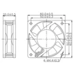 Kép 3/3 - Műszerventilátor SAF-12V DC - 12V/60x60x20 (3500 rpm)