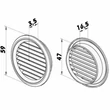 Kép 4/4 - Műanyag szellőzőrács 50mm/ 2db