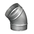 Kép 1/3 - Fém légcsatorna könyök idom 45° - O 125 mm