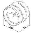 Kép 2/2 - Visszacsapó szelep tömitéssel Ø 315 mm