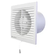 Kép 1/3 - Fürdőszobai ventilátor rovarvédő hálóval és húzókapcsolóval, Ø 125 mm