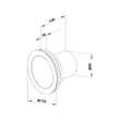 Kép 6/7 - Fürdőszoba ventilátor világítással, Dalap Moon 100 mm
