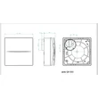 Kép 2/4 - AERAULIQA QX-100 fürdőszoba ventilátor páraérzékelővel