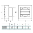 Kép 4/4 - Fürdőszoba ventilátor Cata B-12 Matic , zsaluval