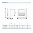 Kép 2/3 - Fürdőszoba ventilátor Cata B-10 Matic T időzítővel, zsaluval