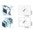Kép 2/4 - szellőztető ventilátor elszívó, befúvó Cata B-30 RA