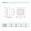 Kép 3/3 - Fürdőszoba ventilátor Cata B-10 Matic zsaluval