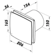 Kép 6/7 - Fürdőszoba ventilátor BFZ150 12V időzítővel