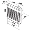Kép 8/9 - Fürdőszoba ventilátor Dalap 125 LV, emelt teljesítménnyel