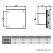 Kép 7/8 - Fürdőszoba ventilátor időzítővel és páraérzékelővel, külső ráccsal, szett oldalfalra 100 mm