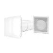 Kép 1/8 - Fürdőszoba ventilátor időzítővel és páraérzékelővel, külső ráccsal, szett oldalfalra 100 mm