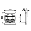 Kép 5/6 - Fürdőszoba ventilátor időzítővel Dalap 125 ELKE Z