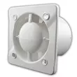 Kép 4/4 - Fürdőszoba ventilátor fehér üveg előlappal kiegészítő funkciók nélkül