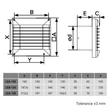 Kép 7/7 - fürdőszoba ventilátor zsaluval lea