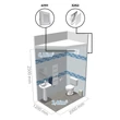 Kép 7/7 - Csendes fürdőszoba ventilátor automata zsaluval, időzítővel és páraérzékelővel Ø 100 mm