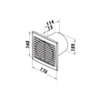 Kép 5/6 - Fürdőszoba ventilátor Dalap 125 PT