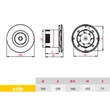 Kép 4/4 - Awenta Orbit fürdőszobai ventilátor, időzítővel100 mm