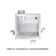 AERAULIQA QXD-80-HT - WC csésze elszívásához fürdőszoba ventilátor, páraérzékelővel és időzítővel