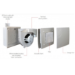  AERAULIQA QXD-80 - WC csésze elszívásához fürdőszoba ventilator