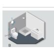 Kép 6/7 - AERAULIQA QXD-80-HT - WC csésze elszívásához fürdőszoba ventilátor, páraérzékelővel és időzítővel