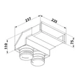 Kép 2/4 - Fémcsatlakozó a  Ø 75 mm-hez