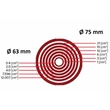 Kép 4/4 - Fojtótárcsa hővisszanyerő szellőző rendszerhez Ø 63 mm
