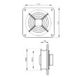 Kép 7/8 -  Ipari fali ventilátor Dalap RAB TURBO800- 400V