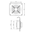 Kép 7/9 - Ipari fali ventilátor Dalap RAB TURBO 550- 400V