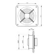 Kép 7/8 - Ipari fali ventilátor Dalap RAB TURBO630- 400V