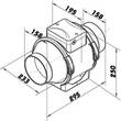 Kép 3/7 - Csőventilátor DALAP AP 160 Z időzítővel