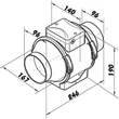 Kép 3/5 - Műanyag axiális csőventilátor fordulatszám szabályozóval Ø 100 mm