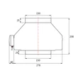 Kép 6/8 - Radiális csőventilátor Dalap Turbine M 150 