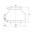 Kép 6/7 - Radiális csőventilátor Dalap Turbine M 250