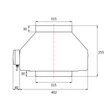 Kép 6/7 - Radiális csőventilátor Dalap Turbine M 315 