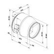Kép 6/7 - Radiális csőventilátor Dalap Turbine M 355 Q 