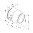 Kép 6/7 - Radiális csőventilátor Dalap Turbine M 400 